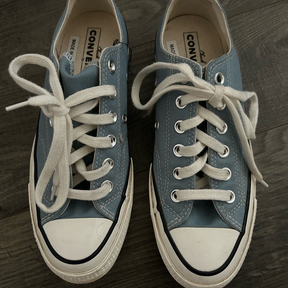 Converse Blue/Gray and White Chuck Taylor Sneakers